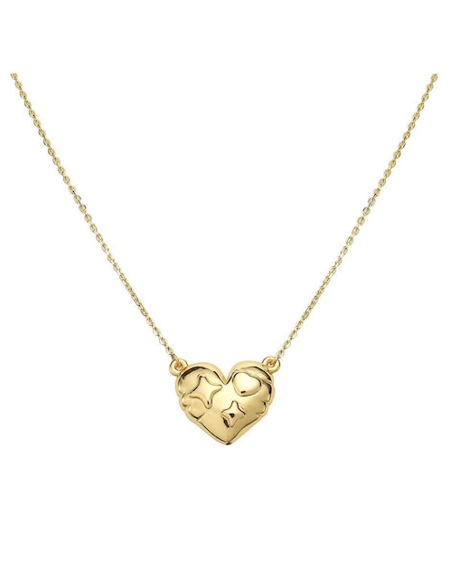 Cadena de corazón Enso Gold de plata P 925