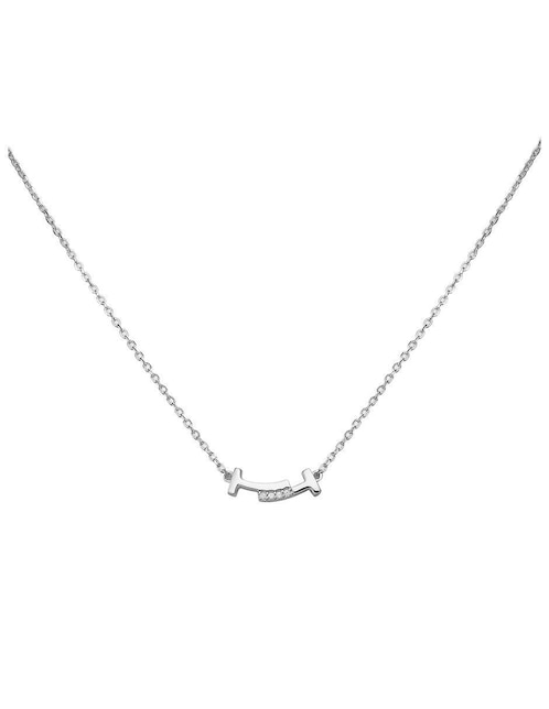 Cadena de letra t Enso de plata P 925