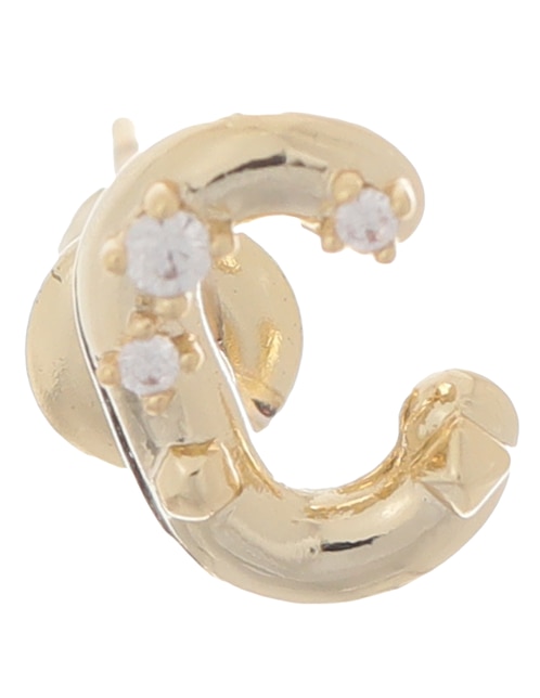 Broqueles de letra c Kendra Scott con acabado brillante