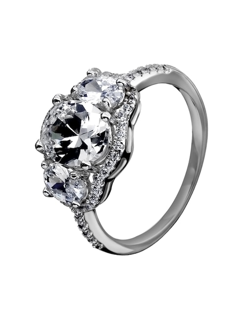 Anillo multi gemas Ocean Heart cristal brillante