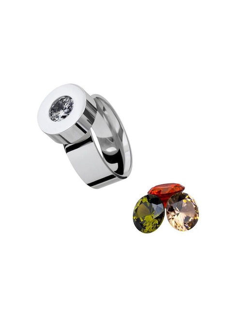 Anillo multi gemas cristal brillante 1