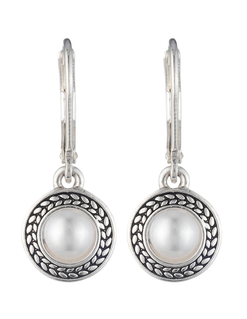 Aretes redondos Basic Pearl con acabado mate resina