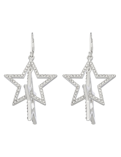 Aretes cortos de estrella Nine West Pave Motifs cristal