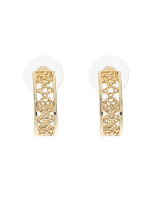 Aretes de oro 14 k Unoaerre pulido