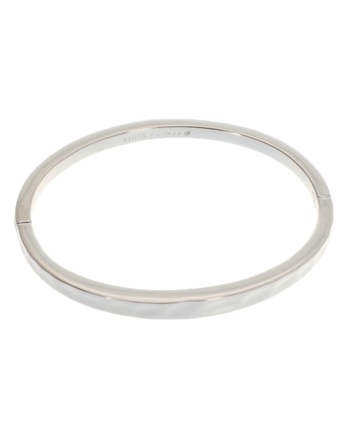Pulsera Kendra Scott baño de oro blanco 14 K