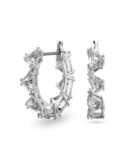 Aretes de aro con acabado brillante 1