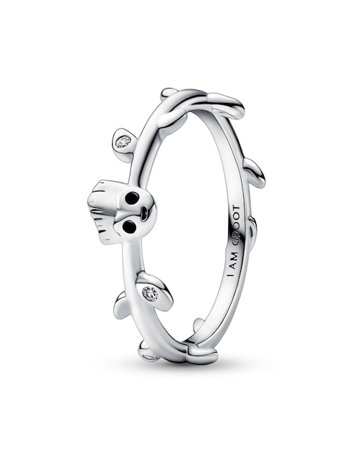 Anillo de hoja Pandora Marvel Guardianes de la Galaxia P 925 de plata zirconia cúbica brillante