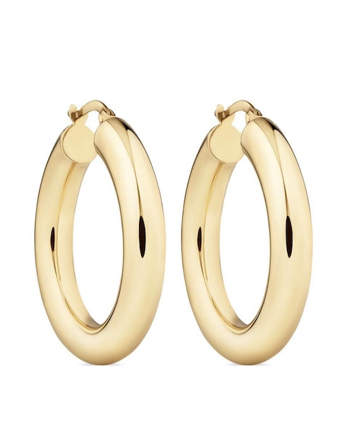 Arracadas con acabado baño de oro 18 K