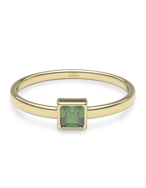 Anillo "de (si aplica)" redondo amelie joyas sin colección sin licencia 14 k "de" oro zirconia