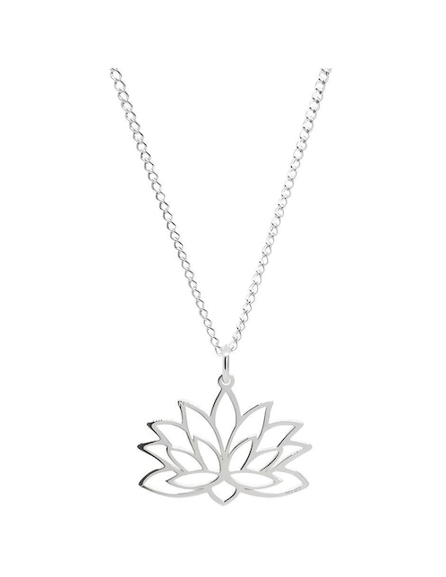 Colgante Y Dije de flor de loto Anante de plata P 925