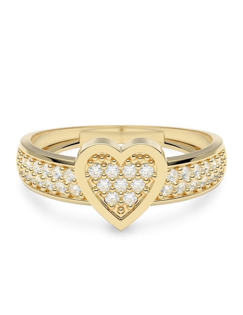Anillo "de (si aplica)" redondo amelie joyas sin colección sin temática 14 k "de" oro zirconia
