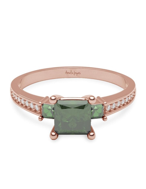Anillo "de (si aplica)" redondo amelie joyas sin colección sin temática 14 k "de" oro zirconia