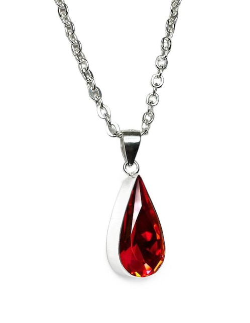 Collar de gota de plata P 925