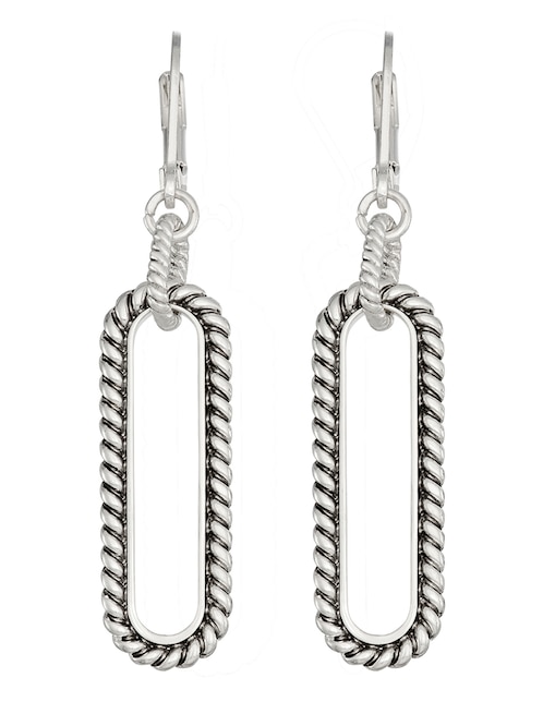 Aretes largos Napier Textured Twist