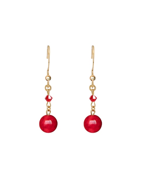 Aretes redondos Emanuel Ungaro Estacional con acabado brillante jade