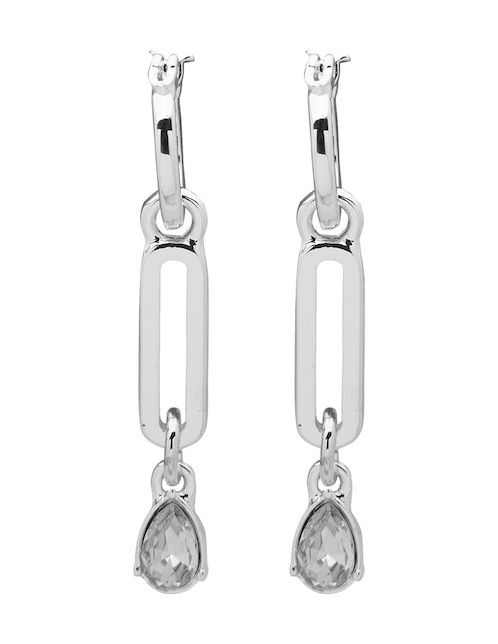 Aretes Nine West Crystal Gems con acabado brillante cristal