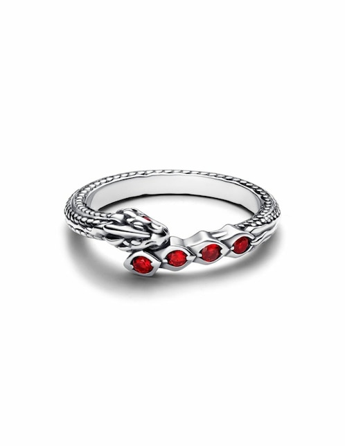 Anillo de serpiente Pandora Moments Game of Thrones P.925 de plata cristal