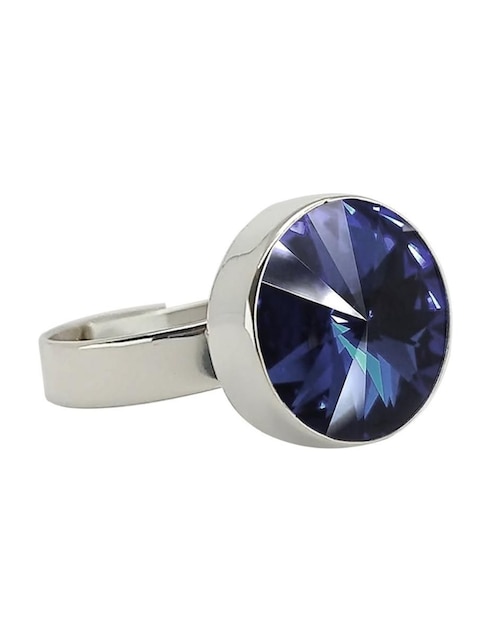 Anillo Zvezda Rivoli P 925 de plata cristal brillante