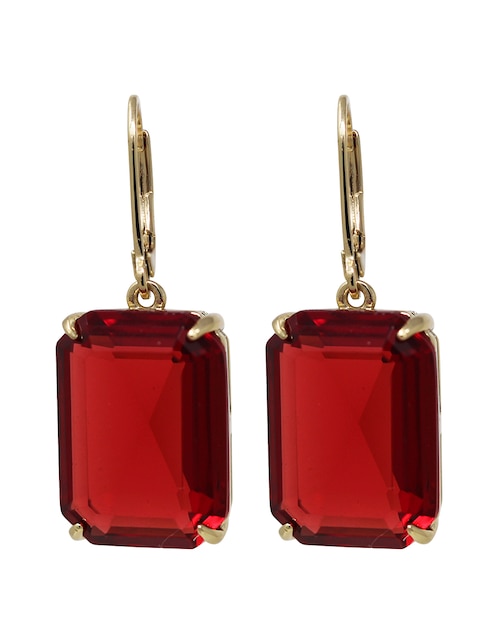 Aretes cortos rectangulares Lauren Ralph Lauren Kensington H23 cristal