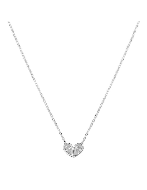 Collar de corazón Enso de plata P 925