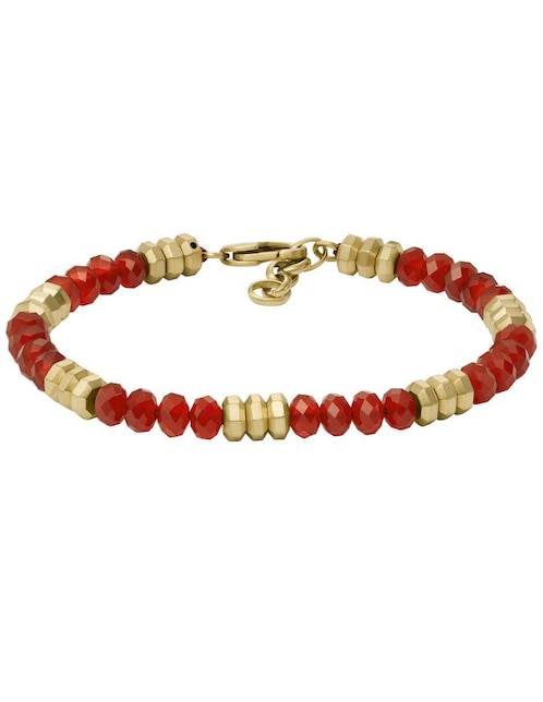 Pulsera Fossil All Stacked Up con acabado cepillado