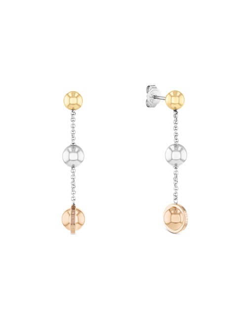 Aretes redondos Tommy Hilfiger Fall Winter con acabado brillante