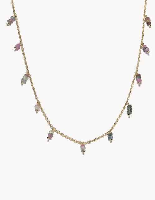 Collar de gota Natural de latón 18 k 1