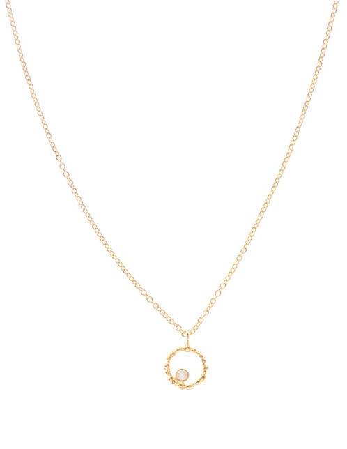 Collar Sand Dust de baño de oro 18 K 1