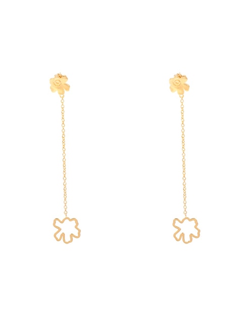 Aretes Norah con acabado baño de oro 1