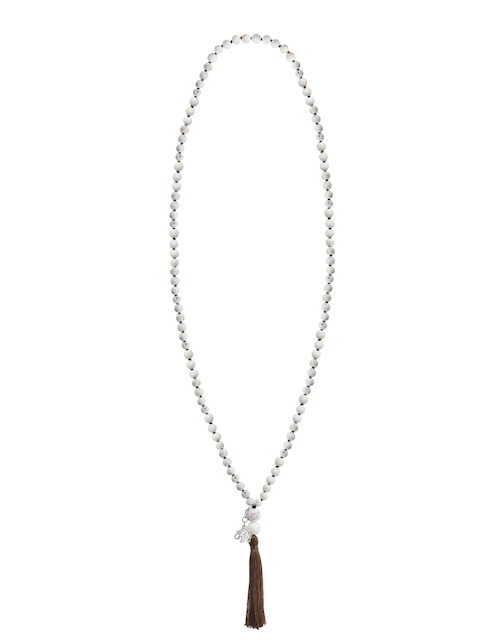 Collar de elefante Anamora Por Tanya Moss Japamala de plata P 925