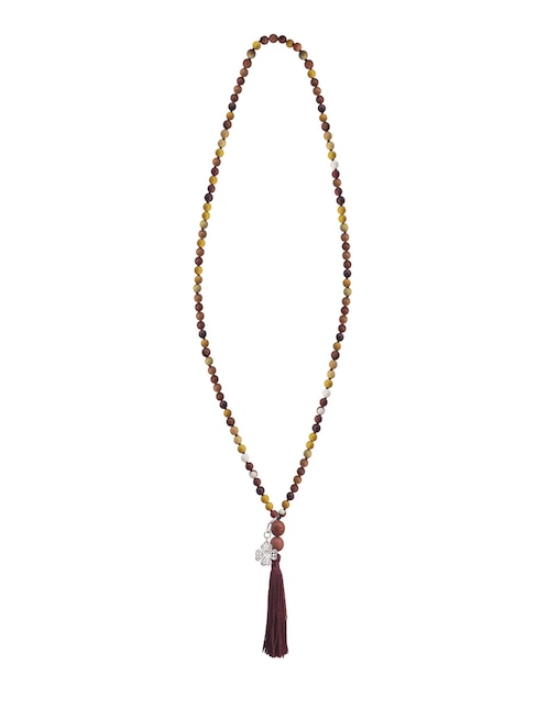 Collar de trébol Anamora Por Tanya Moss Japamala de plata P 925