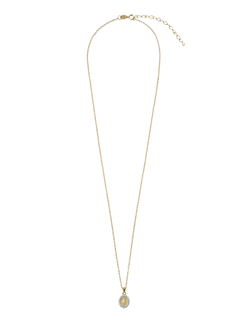 Collar con dije ovalado de plata P 925 1