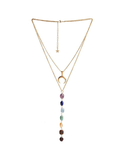Collar luna Piedra de Luna 7 Chakras