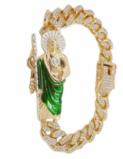 Brazalete 18 K con acabado brillante