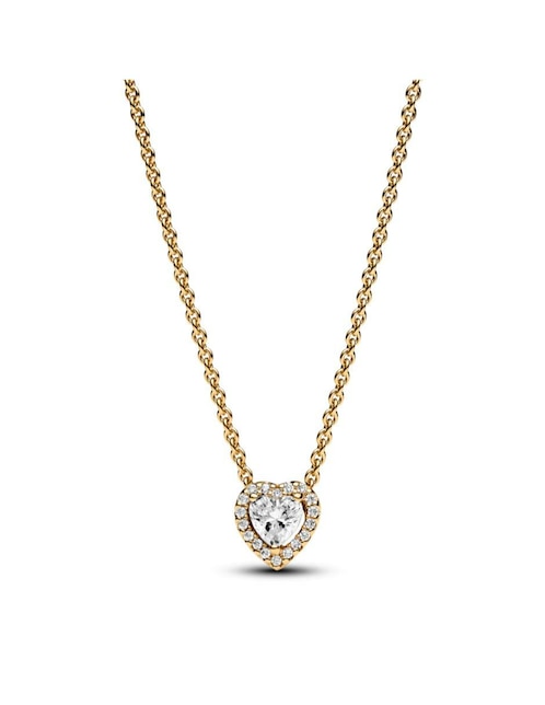 Collar de corazón Pandora de plata P 925