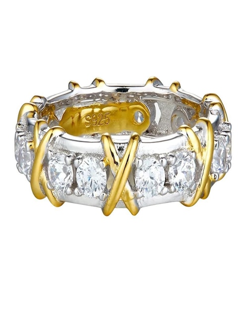 Anillo P 925 de plata zirconia brillante 1