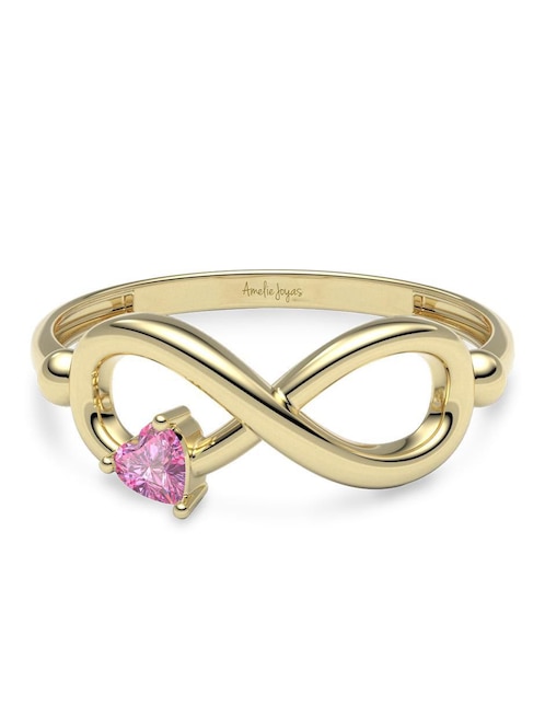 Anillo "de (si aplica)" corazón amelie joyas sin colección sin temática 14 k "de" oro zirconia
