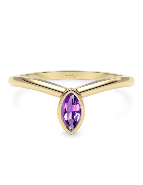 Anillo "de (si aplica)" geométricos amelie joyas sin colección sin temática 14 k "de" oro zirconia