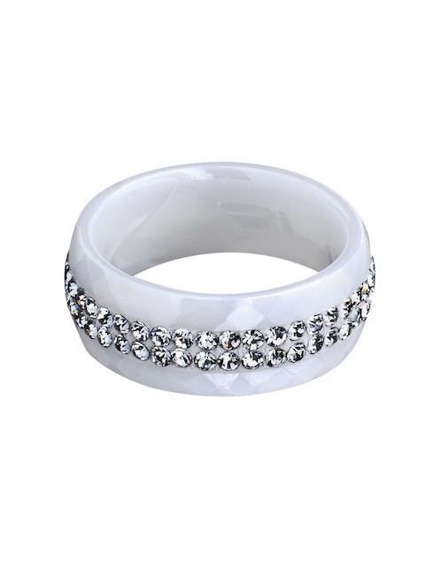 Anillo multi gemas Ocean Heart Fashion cristal pulido