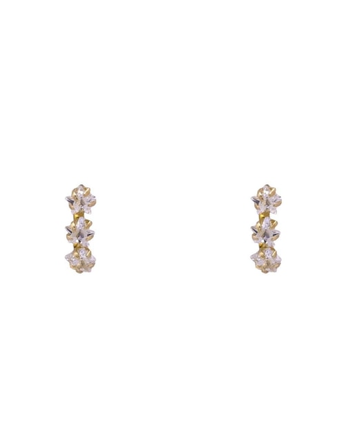 Broqueles de estrella Oro Angelus de oro con acabado brillante zirconia