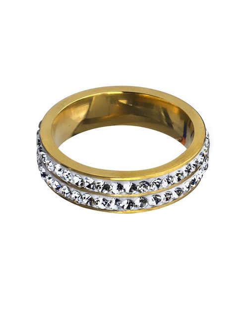 Anillo multi gemas Ocean Heart Fashion cristal pulido