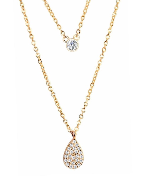 Collar de gota Zvezda de baño de oro 18 K