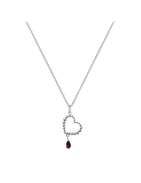 Dije de corazón Anamora por Tanya Moss Burbujas de plata P 925