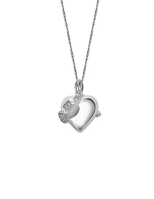 Colgante Y Dije de corazón Enrique Garcia relicario de plata P 925