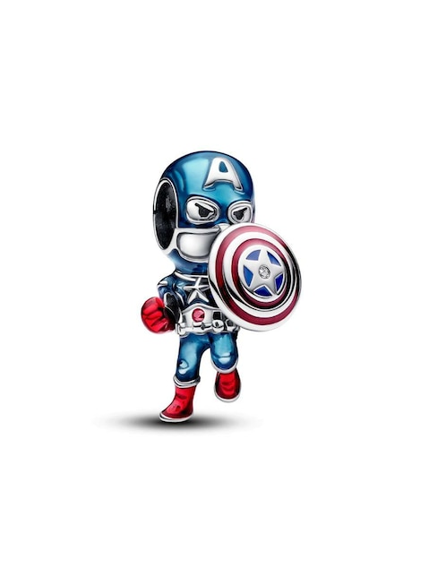Charm de personaje Pandora moments capitán américa de plata P 925