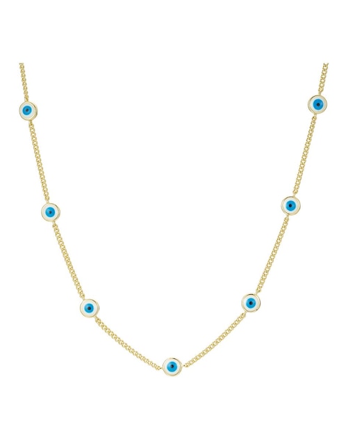 Collar de ojo turco Buena Suerte de plata P 925 1