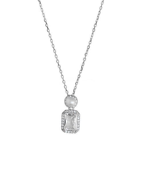 Collar cuadrado Sofia Blum de plata P 925