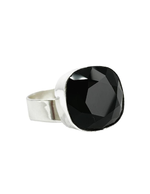 Anillo cuadrado Zvezda Cushion P 925 de plata cristal
