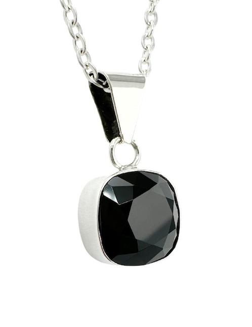 Collar cuadrado Zvezda Cushion de plata P 925