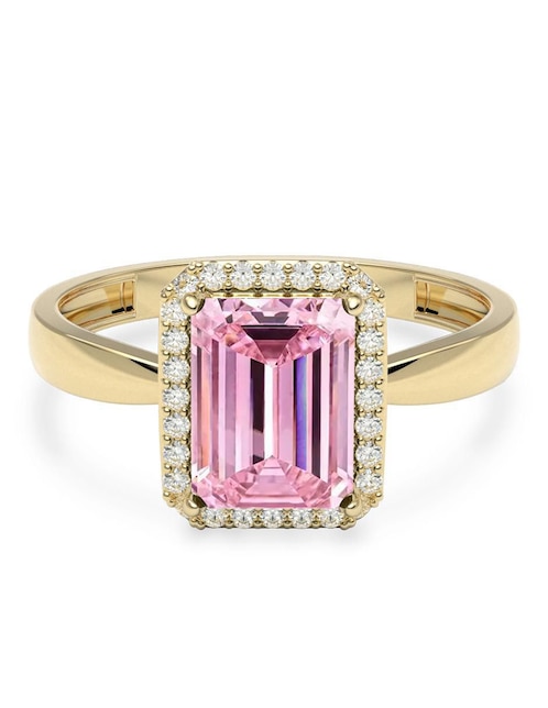 Anillo "de (si aplica)" rectangular amelie joyas sin colección sin temática 14 k "de" oro zirconia